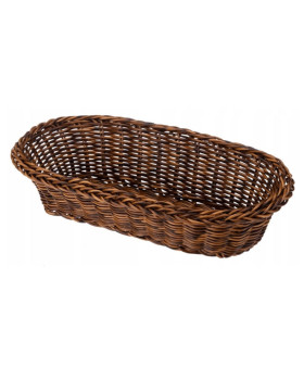 Korv, pikliku ovaalse kujuga, pruun, 30 x 15 x 7,5 cm, 5974 lb, galicja