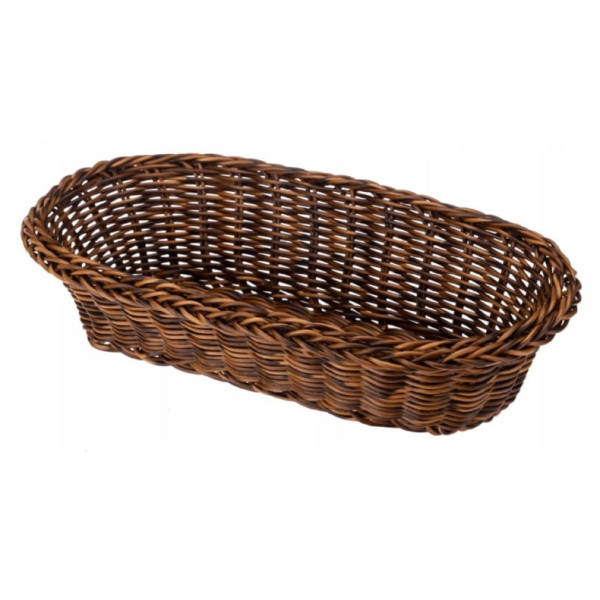 Korv, pikliku ovaalse kujuga, pruun, 30 x 15 x 7,5 cm, 5974 lb, galicja Korv, pikliku ovaalse kujuga, pruun, 30 x 15 x 7,5 cm, 5974 lb, galicja