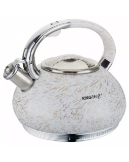 Kinghoff traditsiooniline veekeetja 3l valge-kuldne, kh 1066