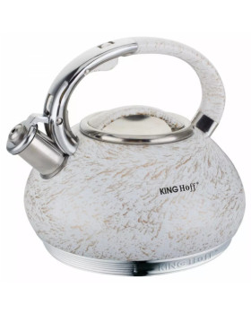 Kinghoff traditsiooniline veekeetja 3l valge-kuldne, kh 1066