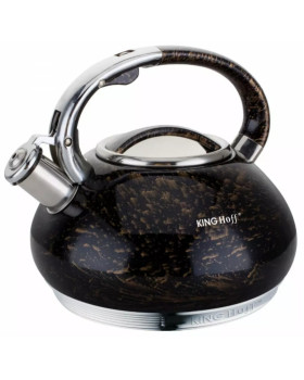 Kinghoff traditsiooniline veekeetja 3l must ja kuldne, kh 1067