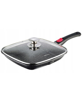 Marmorkattega pann, must, 28x28x4,5cm kinghoff. Marmorkattega pann, must, 28x28x4,5cm kinghoff.