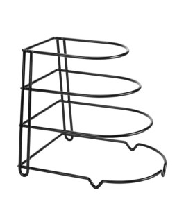 Organizer, 25,5 × 21,5 × 27,5 cm, 4-korruseline pannide riiul, kinghoff teras, kh 1582