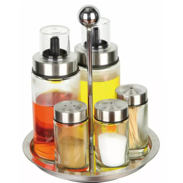 Maitseainekomplekt, 6 elementi, klaasteras kinghoff.