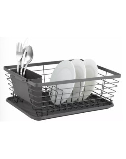 Nõude äravool, teras-plastik, hall, kinghoff.