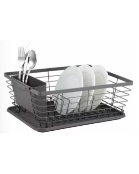 Nõude äravool, teras-plastik, hall, kinghoff.