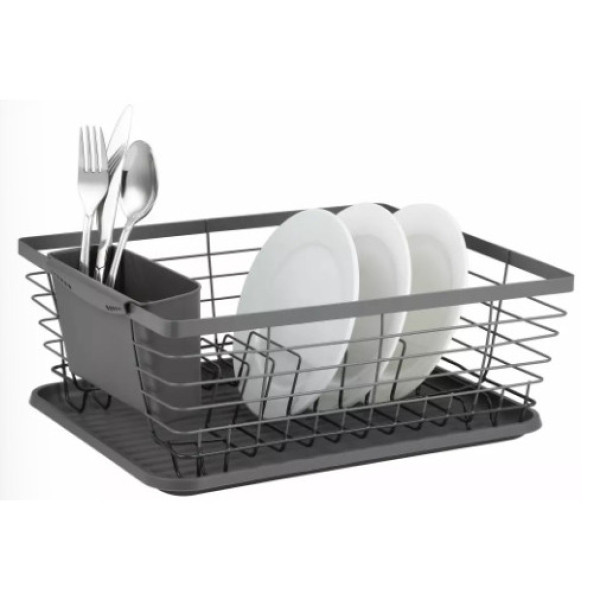 Nõude äravool, teras-plastik, hall, kinghoff.