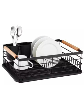 Nõudekuivatusrest, teras, must, 42,5x32x15,5 cm, kinghoff Nõudekuivatusrest, teras, must, 42,5x32x15,5 cm, kinghoff