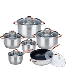 Kinghoff roosakuldne potikomplekt, 12 osa, kh 1765