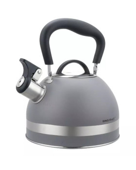 Virdulys su švilpuku, 1,8l, nerūdijantis plienas, pilkas, kinghoff.