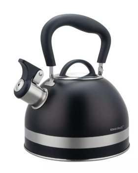 Vilega veekeetja, 1,8l, roostevaba teras, must, kinghoff.