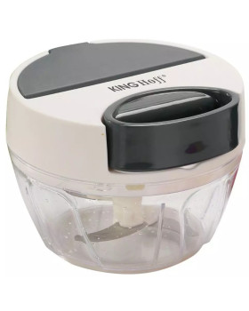 Köögiviljahakkija, valge hallide elementidega, läbimõõt 12,5 cm, maht 400 ml, kinghoff. kvaliteetne