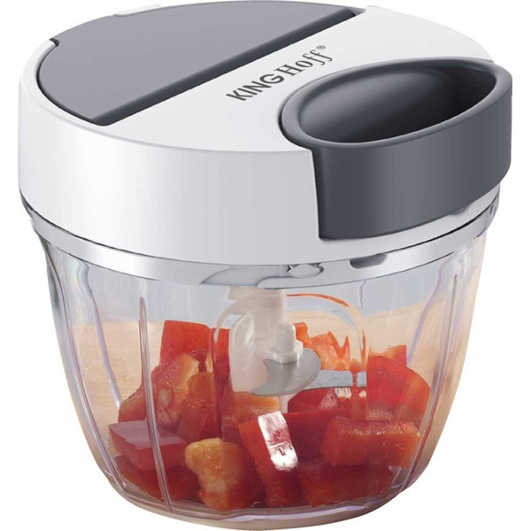 Köögiviljahakkija, hallide elementidega, läbimõõt 12,5 cm, maht 900 ml, kinghoff