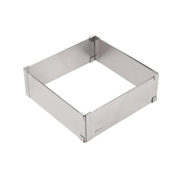 Koogivorm, ristkülikukujuline, reguleeritav, terasest, kõrgus 5cm, kinghoff kh 1906