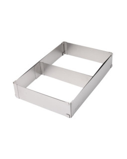 Koogivorm, kandiline, reguleeritav, terasest, kõrgus 5cm, kinghoff, kh 1907