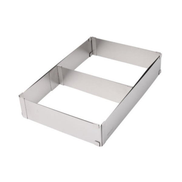 Koogivorm, kandiline, reguleeritav, terasest, kõrgus 5cm, kinghoff, kh 1907