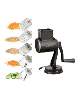 Silindriline riiv, 5 vahetatavat trumlit, must, kinghoff, kh 1951