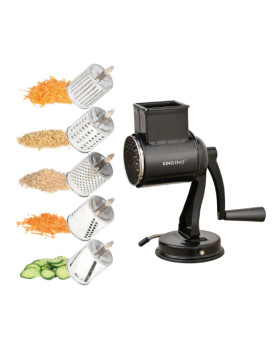 Silindriline riiv, 5 vahetatavat trumlit, must, kinghoff, kh 1951