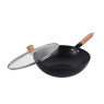 Wok-pann kaanega, must marmor, ø30 cm × kõrgus u. 9 cm, kh 1984, kinghoff