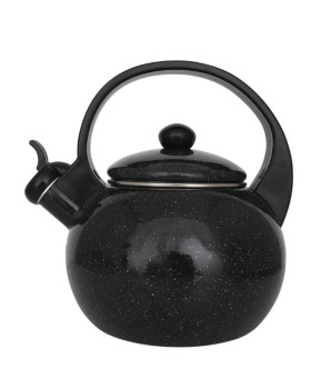 Vilistav veekeetja, emailitud teras, must, 2,2 l, kh 2039, kinghoff