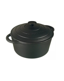 Pott, malm, ø21 x 10 cm, 2,4l, must kinghoff, kh 2253