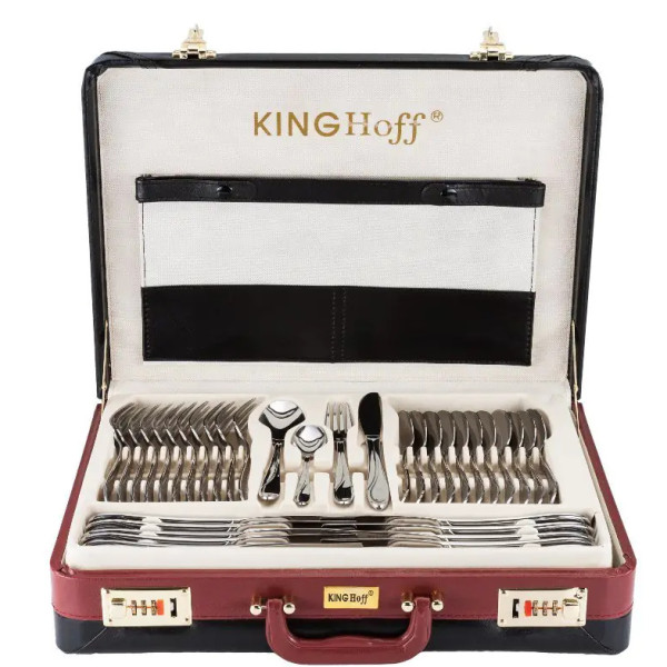 Söögiriistade komplekt, 72 tk, poleeritud teras kinghoff.