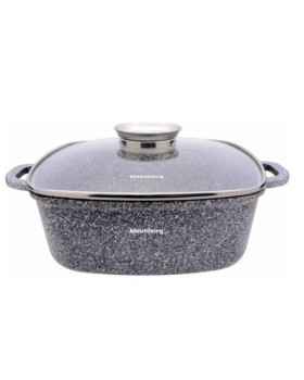 Alumiiniumist pajaroog, hall marmor 26x26cm 5,5l klausberg.