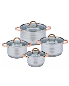 Kööginõude komplekt, ø16/18/20/24cm, klausberg teras. Kööginõude komplekt, ø16/18/20/24cm, klausberg teras.