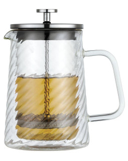 Presskann kohvi ja tee valmistamiseks, klaasist, 0,60 l, klausberg, kb 7763