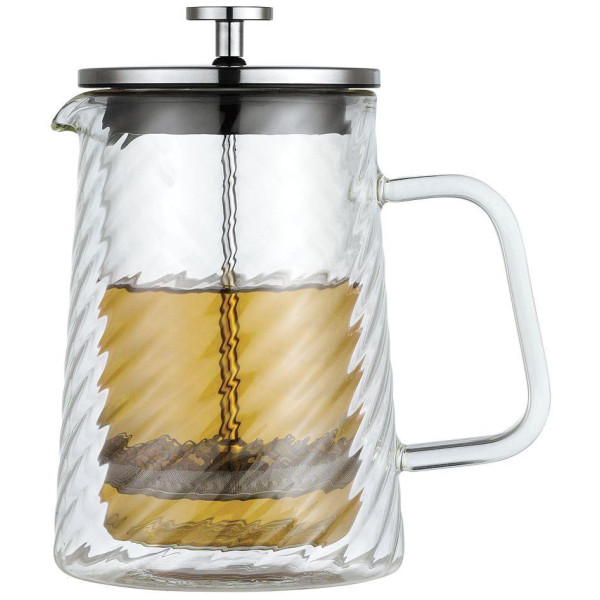 Presskann kohvi ja tee valmistamiseks, klaasist, 0,60 l, klausberg, kb 7763