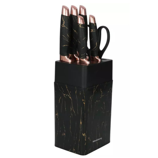 Kööginoad aluses, musta ja pruuni disainiga, komplektis 7 eset, klausberg.