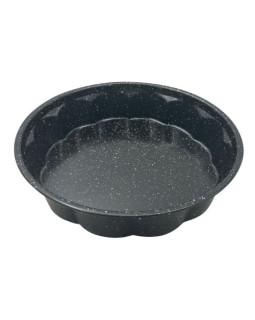 Vorm, ümmargune, metallist, mittenakkuva kattega, must, läbimõõt 27,5 cm, klausberg, kb 7838