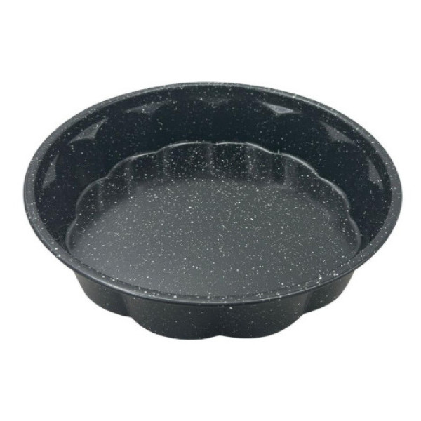 Vorm, ümmargune, metallist, mittenakkuva kattega, must, läbimõõt 27,5 cm, klausberg, kb 7838 Vorm, ümmargune, metallist, mittenakkuva kattega, must, läbimõõt 27,5 cm, klausberg, kb 7838