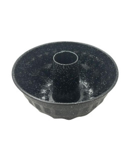 Vorm, metallist, ümmargune auguga, mittenakkuva kattega, must, läbimõõt 22 cm, klausberg, kb 7839