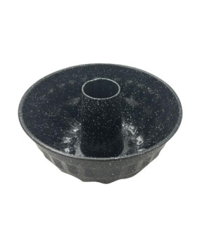 Vorm, metallist, ümmargune auguga, mittenakkuva kattega, must, läbimõõt 22 cm, klausberg, kb 7839