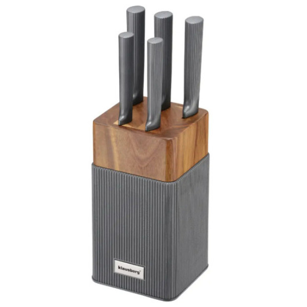 6-osaline noakomplekt akaatsiast alusega, roostevaba teras, klausberg, kb 7982 6-osaline noakomplekt akaatsiast alusega, roostevaba teras, klausberg, kb 7982