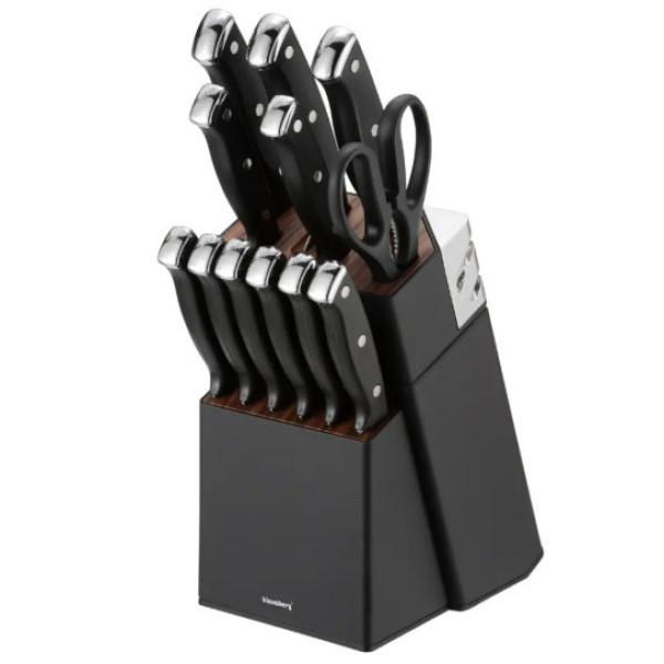 13-osaline noakomplekt koos teritaja ja alusega, roostevaba teras, klausberg, kb 7985 13-osaline noakomplekt koos teritaja ja alusega, roostevaba teras, klausberg, kb 7985