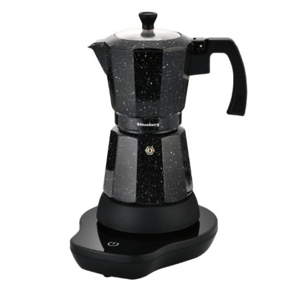 Elektriline espressomasin, 0,3l, must, 500 w, kb 7998, klausberg Elektriline espressomasin, 0,3l, must, 500 w, kb 7998, klausberg