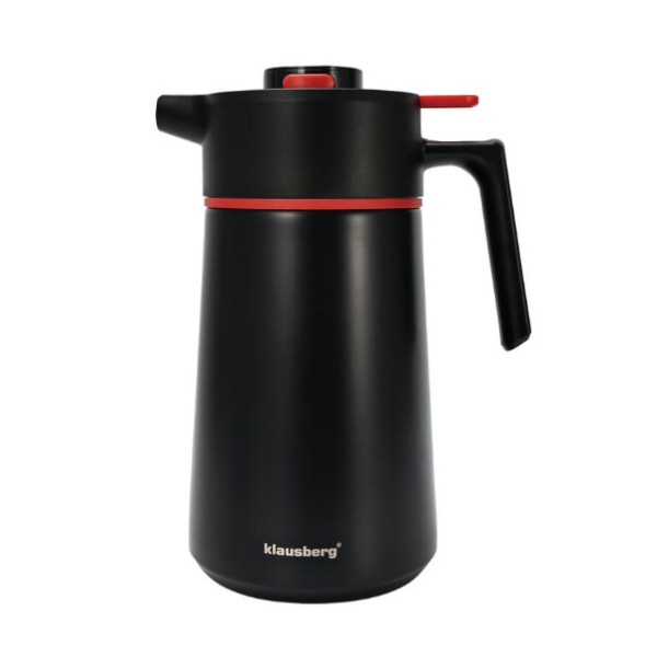 Termos, 2,5l, must, klausberg, kb 9013. suur maht 2,5 l. ideaalne koosolekuteks, konverentsideks ja