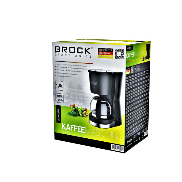 Brock kohvimasin. mahutavus 1,5l, 915-1080w