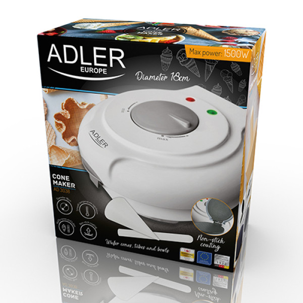 Adler waffle maker, 1500w