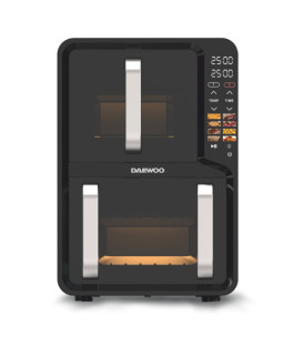 Daewoo daf 2x1100 udb kahekambriline kuumaõhufritüür, 1400 w + 1600 w, 5 l + 7 l mahutavus