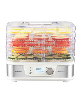 Toidukuivati daewoo dd 500s, 400 w, 5 alust, digitaalne ekraan, taimer, integreeritud ventilaator, r