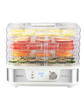 Toidukuivati daewoo dd 500s, 400 w, 5 alust, digitaalne ekraan, taimer, integreeritud ventilaator, r