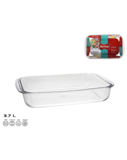 Klaasist ahjuvorm 36x22x7 cm 3,7 l, marinex Klaasist ahjuvorm 36x22x7 cm 3,7 l, marinex