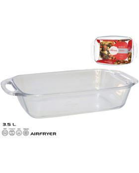 Klaasist ahjuvorm 37x23x8 cm 3,5 l, marinex Klaasist ahjuvorm 37x23x8 cm 3,5 l, marinex