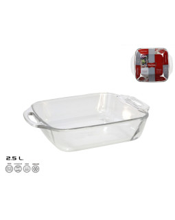Klaasist ahjuvorm 29x24x6,5 cm 2,5 l, marinex Klaasist ahjuvorm 29x24x6,5 cm 2,5 l, marinex