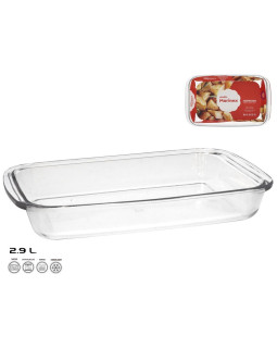 Klaasist ahjuvorm 39,5x24x5 cm 2,9 l, marinex
