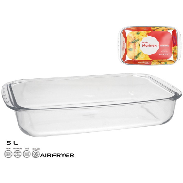Lasanje küpsetusvorm 40,5 x 25 x 7 cm, 5 l, marinex