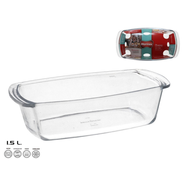 Ristkülikukujuline küpsetusvorm 27x14x7 cm 1,5 l, marinex